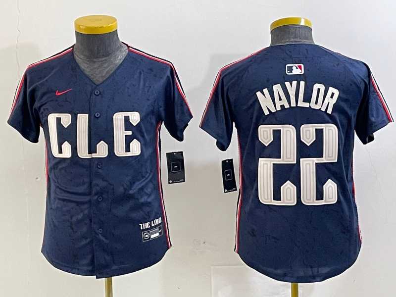 Youth Cleveland Guardians #22 Josh Naylor Navy 2024 City Connect Limited Stitched Jersey,We sell and wholesale Youth Cleveland Guardians #22 Josh Naylor Navy 2024 City Connect Limited Stitched Jersey on line form chian!